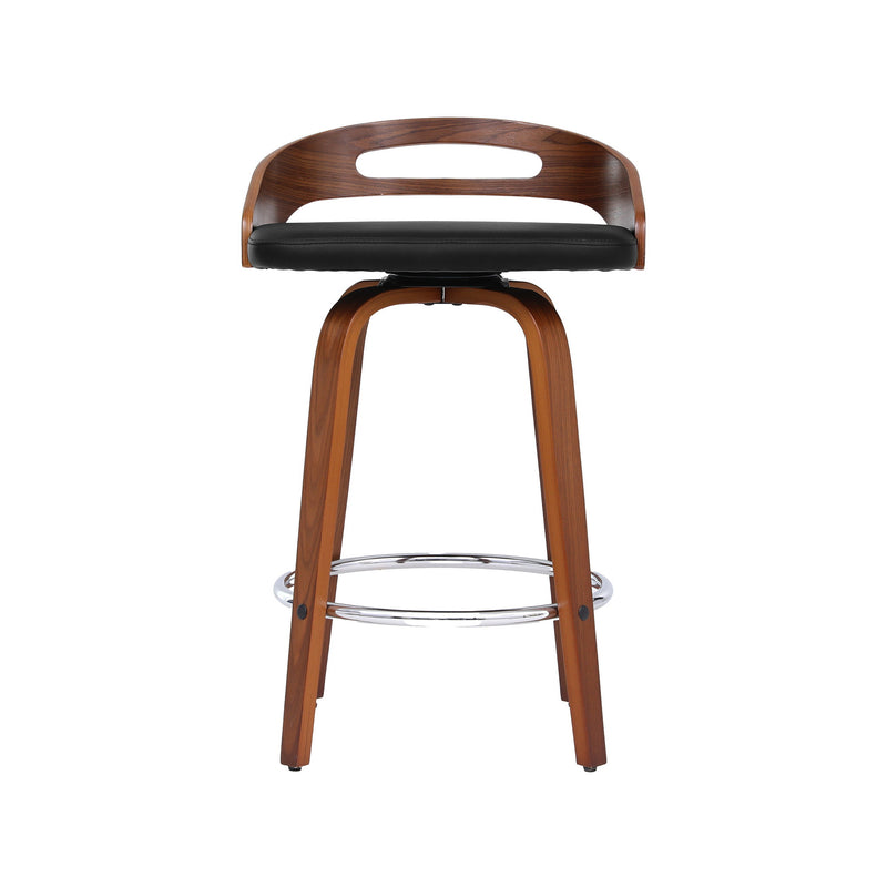 Artiss 2x Bar Stools Swivel Dining Chairs Low Back Counter Seat PU Cushion