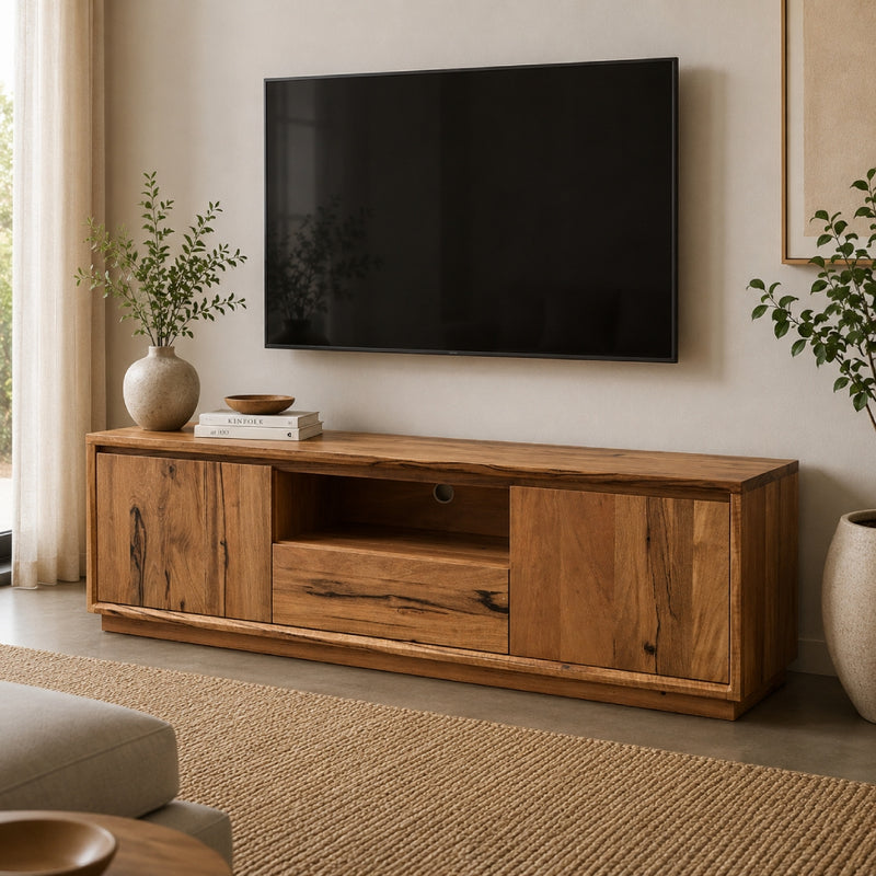 Carine Solid Marri 1800mm TV Unit