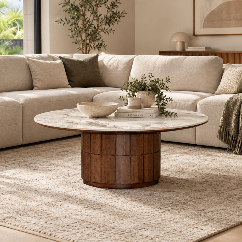 Carolina Stone Top Coffee Table