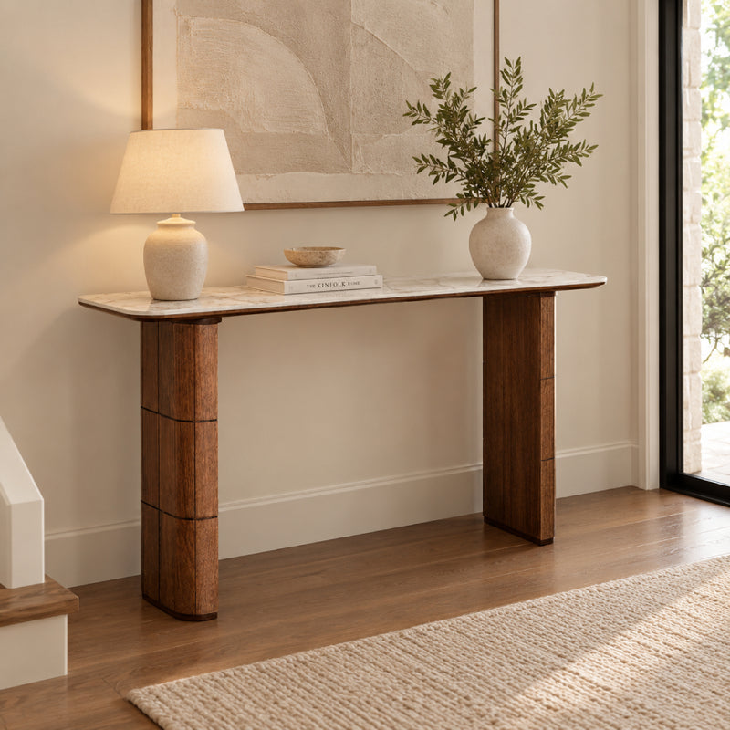Carolina Stone Top Hall Table