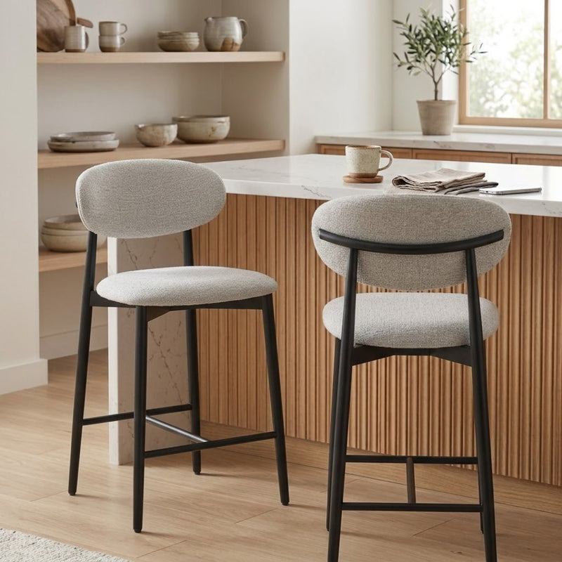 Clancy Barstool with Black Legs