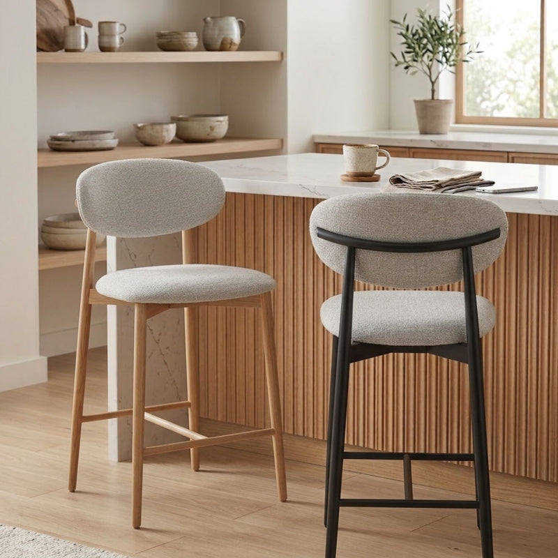 Clancy Barstool with Black Legs