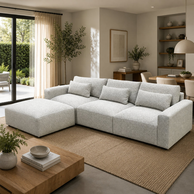Delta 3 Seater Lounge + Ottoman