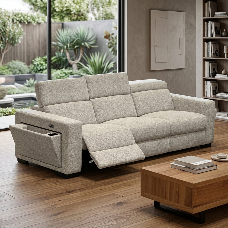 Dorsino Electric Recliner 3 Seater Lounge