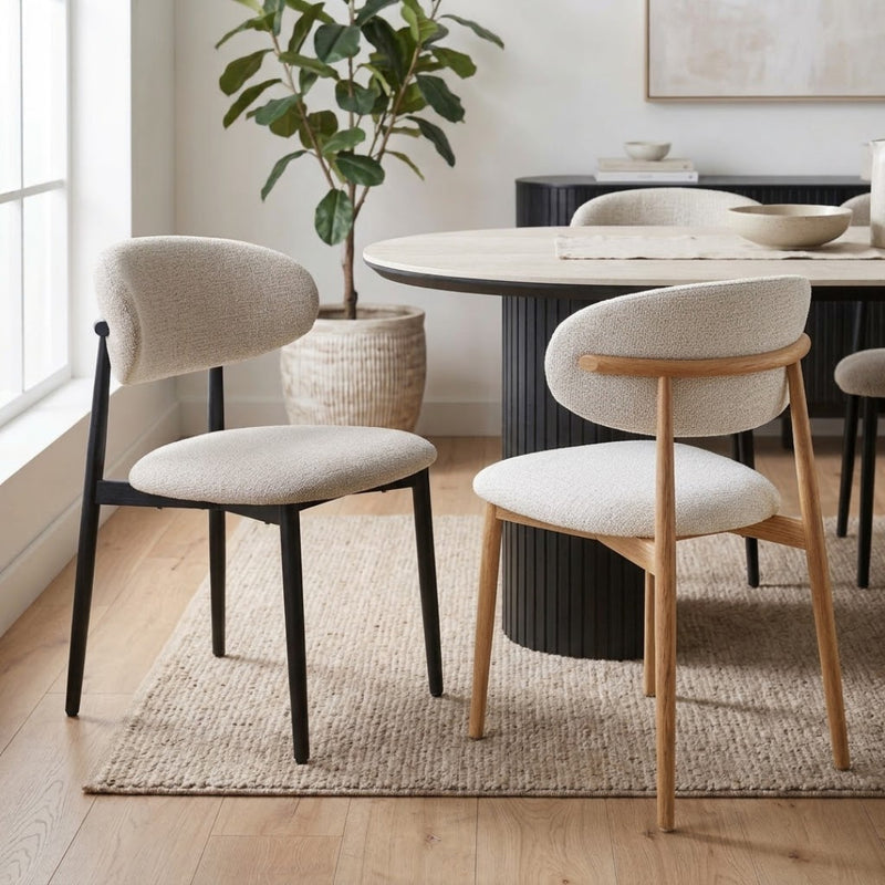 Jenny Dining Chair with Black Legs