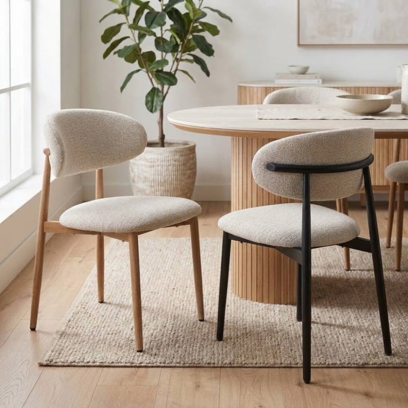 Jenny Dining Chair with Timber-Look Legs