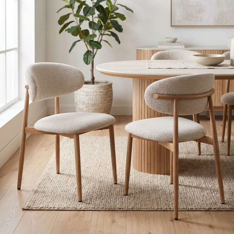 Jenny Dining Chair with Timber-Look Legs