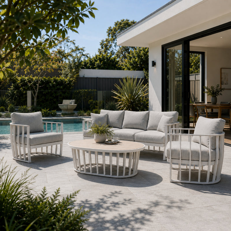 Karina 4pc Outdoor Lounge - White