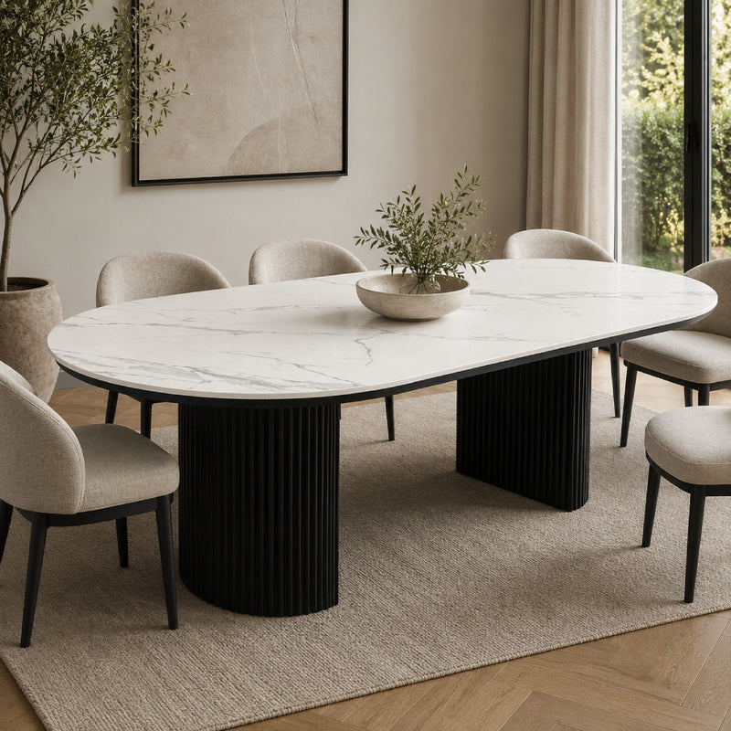 Marcello Stone Top Dining Table