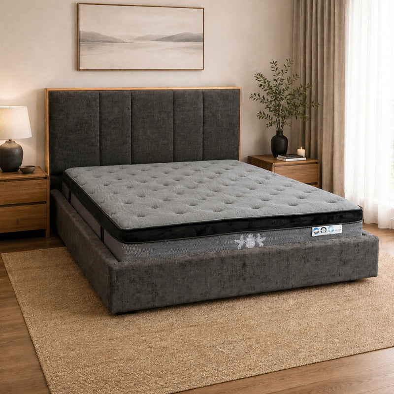 Norah Fabric Gas Lift Bed
