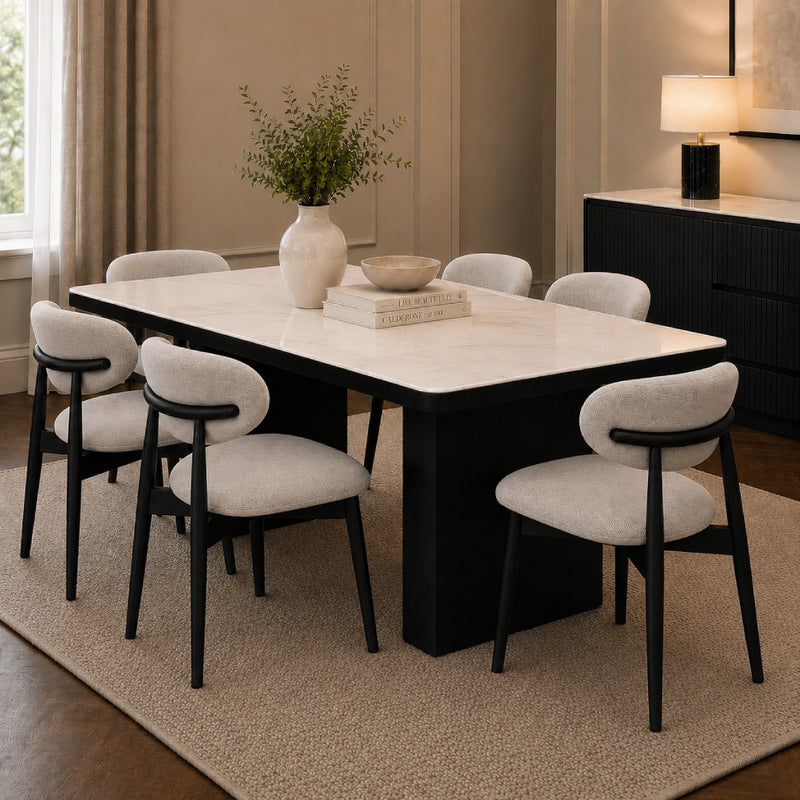 Siena Stone Top Dining Table