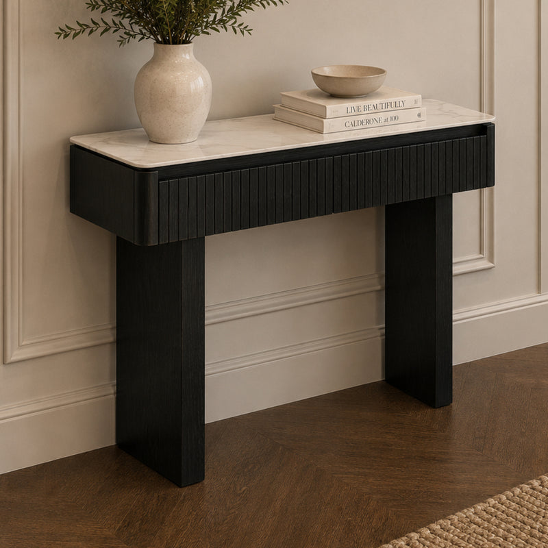 Siena Stone Top Hall Table