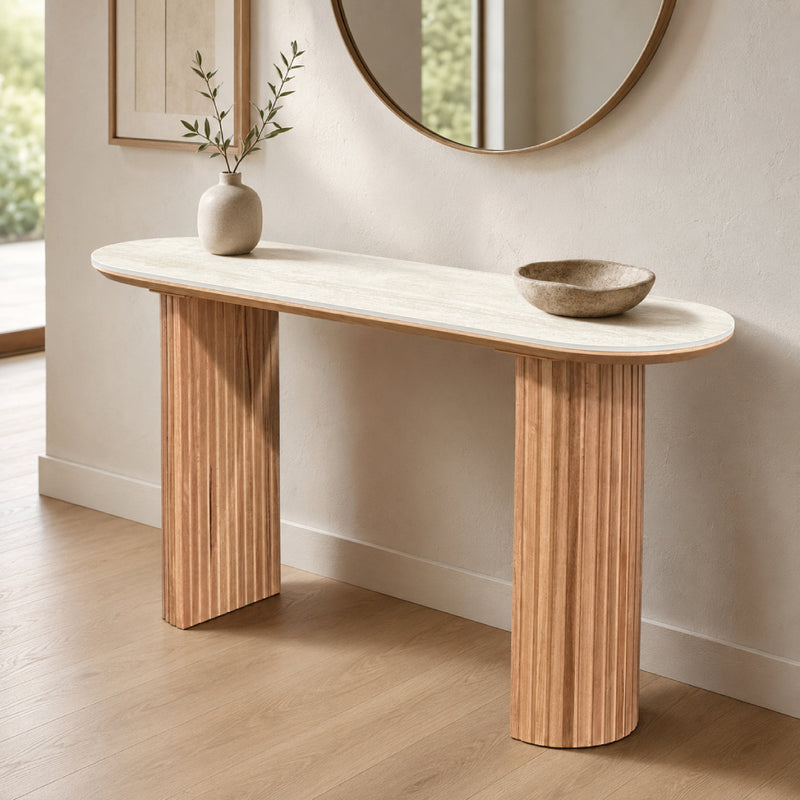 Tiorino Stone Top Hall Table