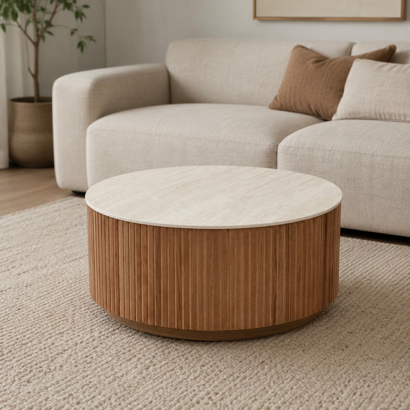 Tiorino 1000mm Stone Top Coffee Table