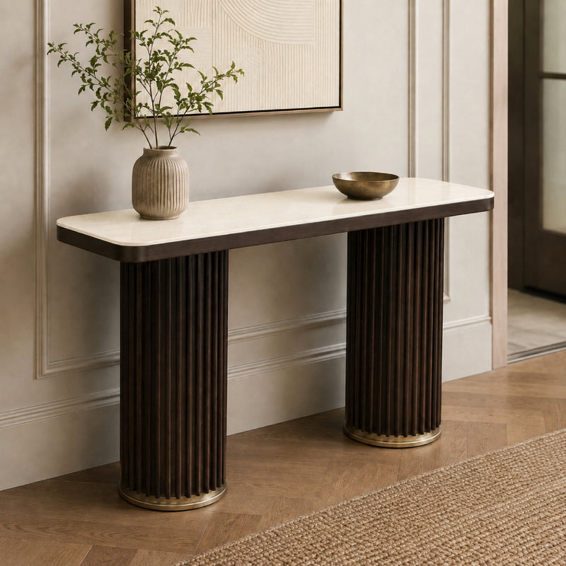 Sinatra Stone Top Hall Table