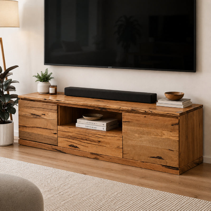 Stirling Solid Marri 2200mm TV Unit