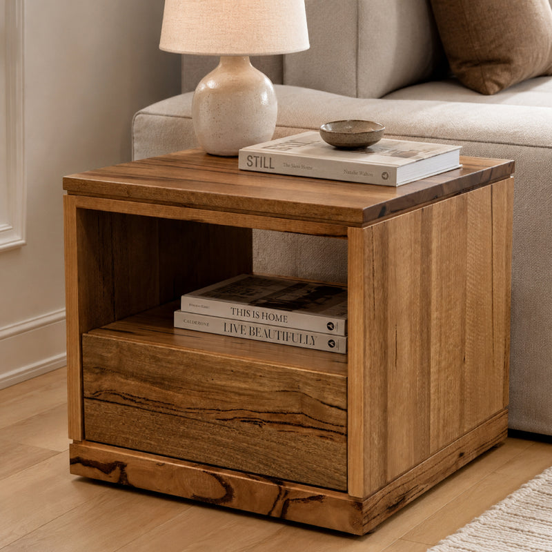 Stirling Solid Marri Lamp Table
