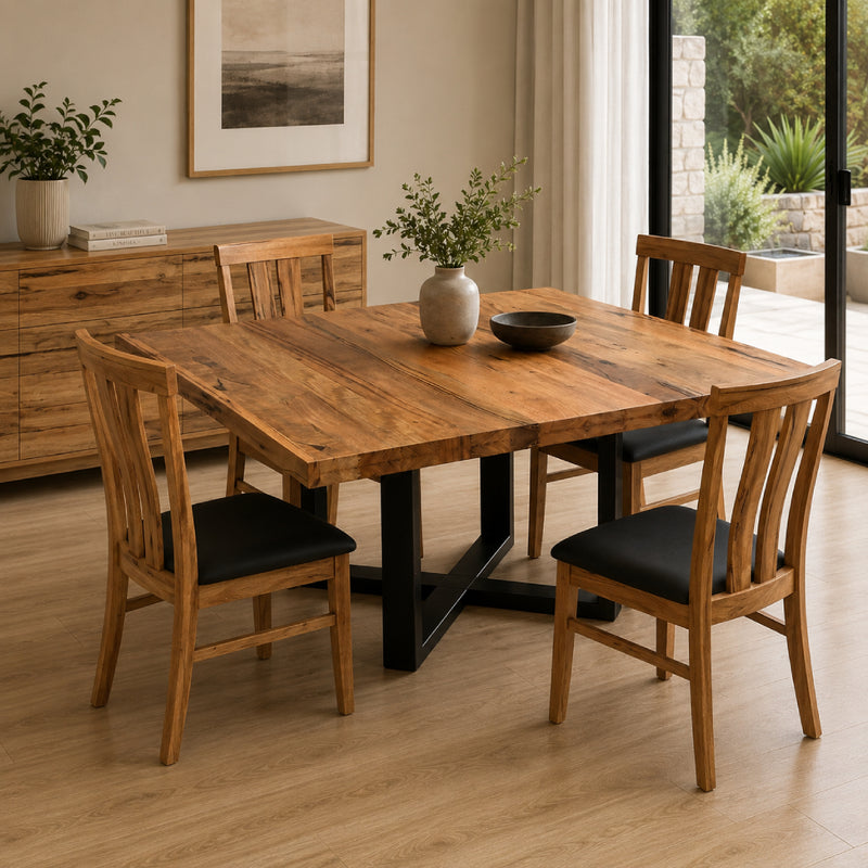 Stirling Solid Marri Square Dining Table