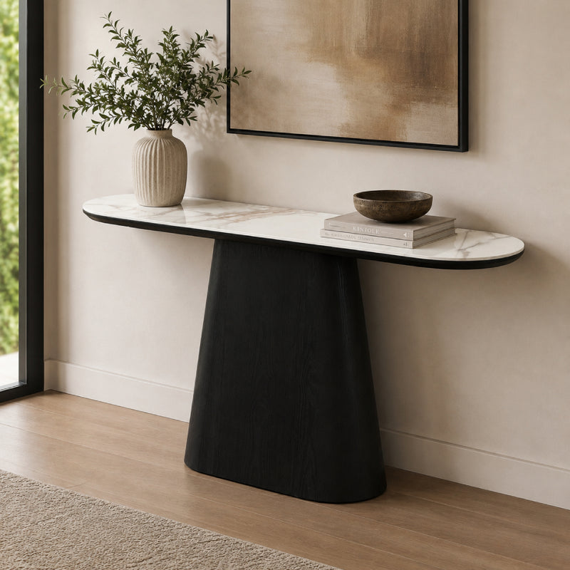 Venice Stone Top Hall Table