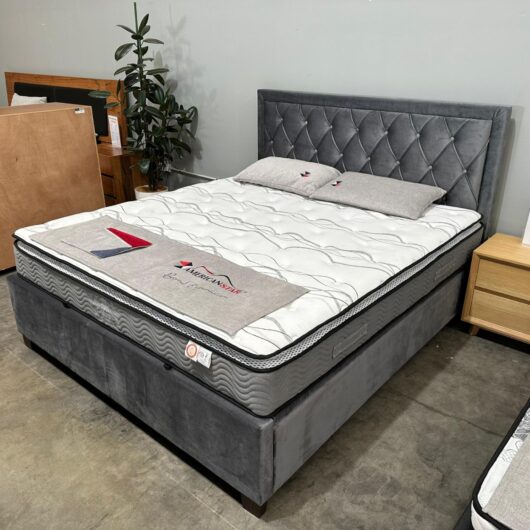 Cali Fabric Gas Lift Bed