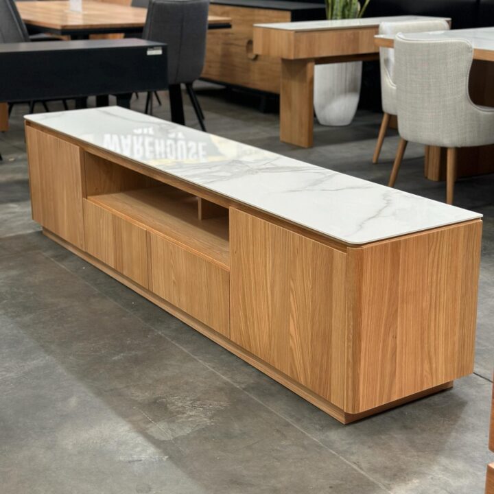 Trieste 2200mm Stone Top TV Unit