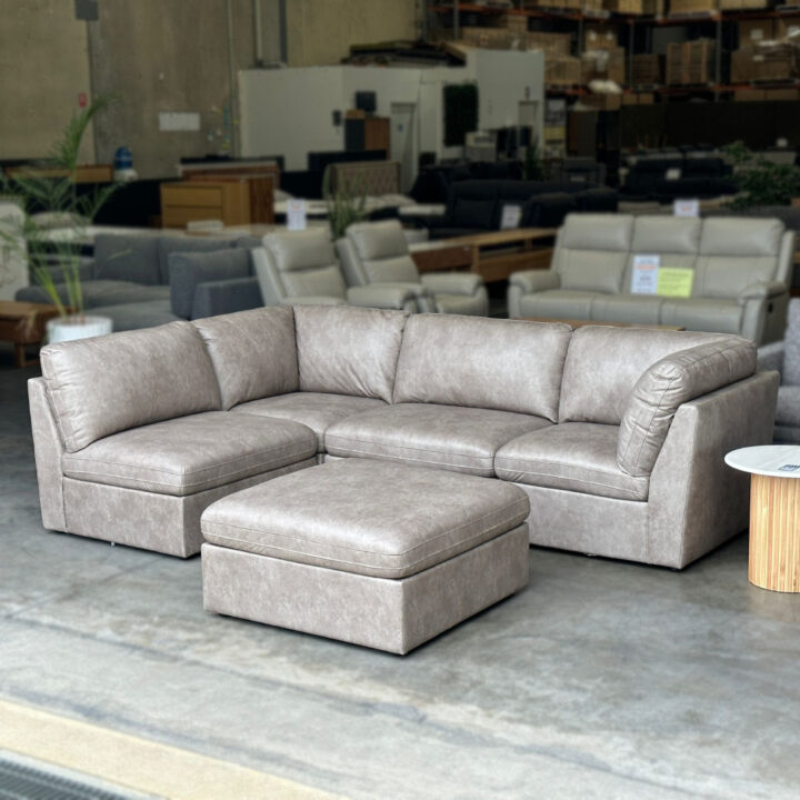 Harvey Modular Lounge - Stone Grey - Image 4