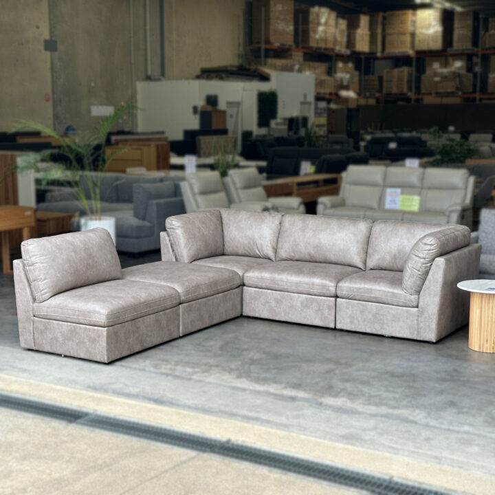 Harvey Modular Lounge - Stone Grey - Image 7