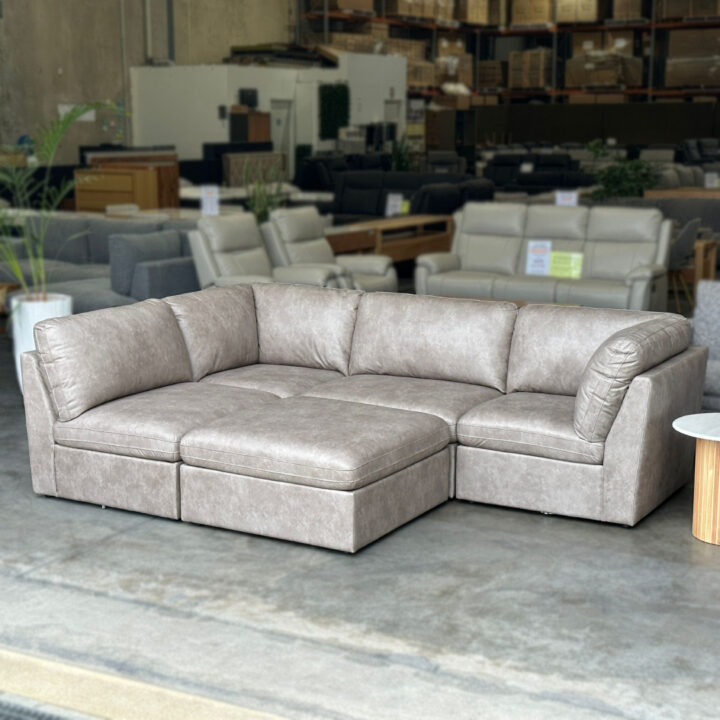 Harvey Modular Lounge - Stone Grey - Image 8
