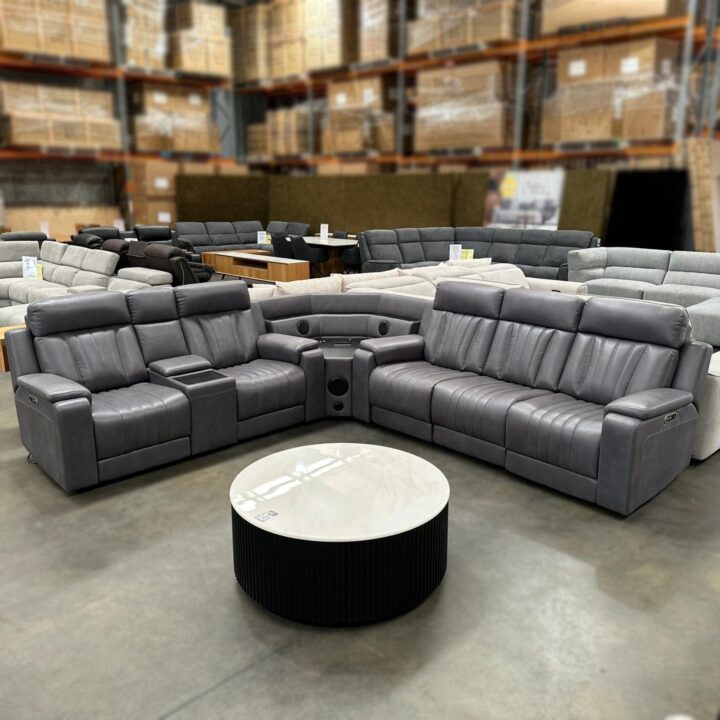 Sabrina Electric Recliner Corner Lounge - Image 4