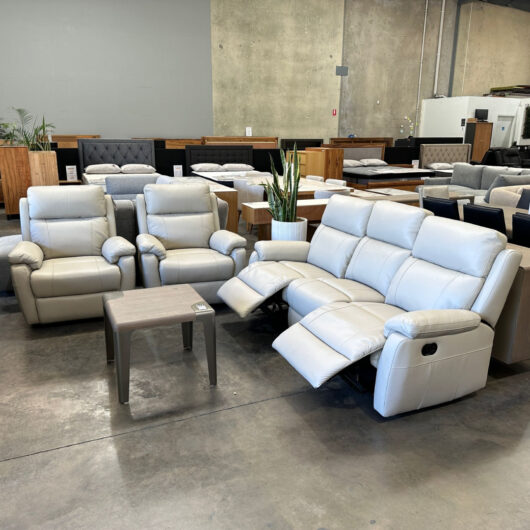 Turner Genuine Leather Recliner Set
