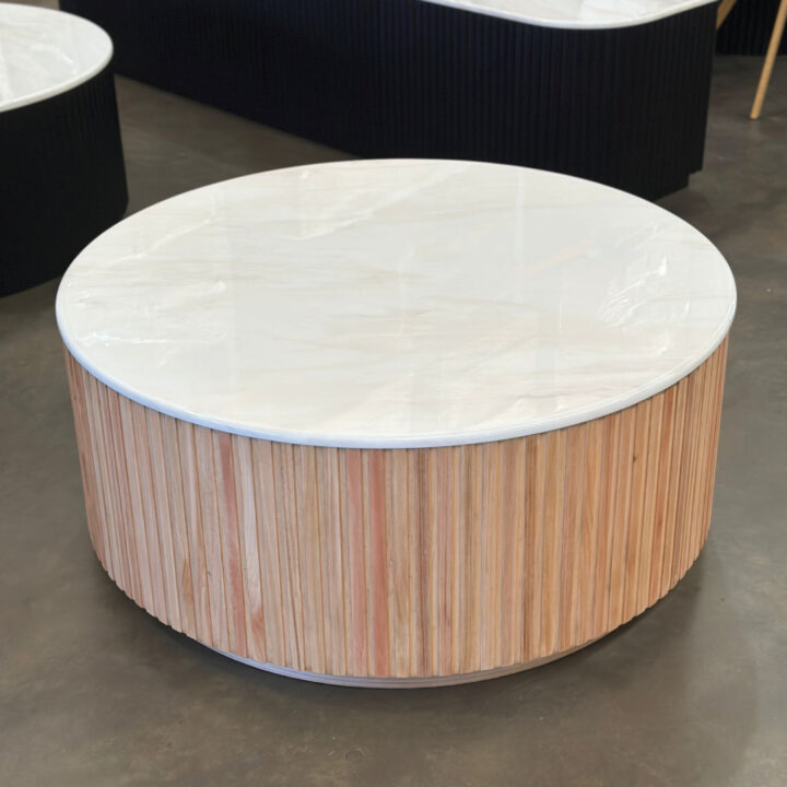 Leone Marble Round Coffee Table
