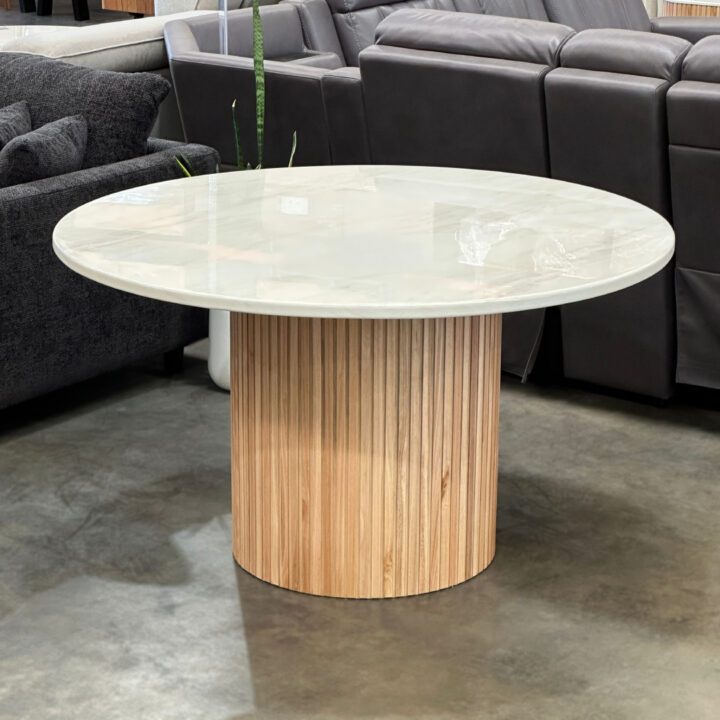 Leone Marble Round Dining Table