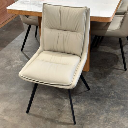 Mars Genuine Leather Dining Chair