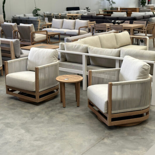 Panama Outdoor Swivel Chat Set