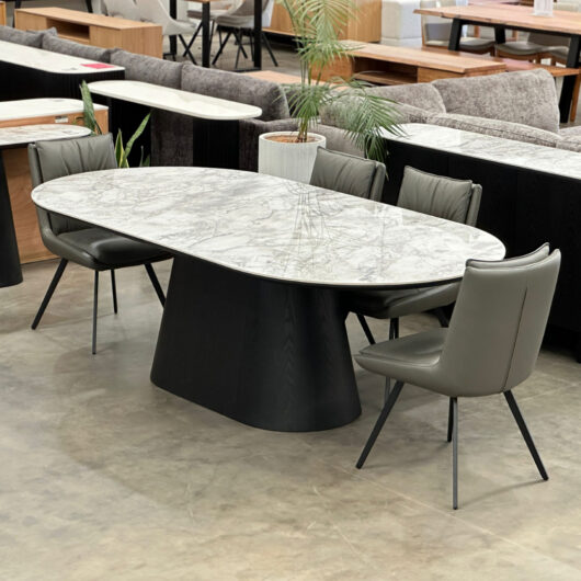 Roland Stone Top Oval Dining Table