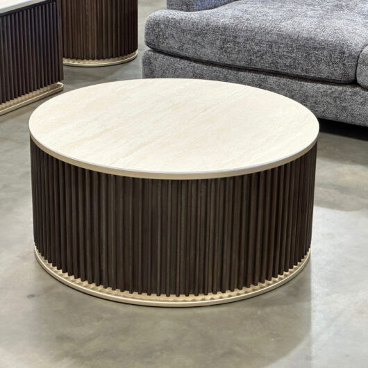 Sinatra Stone Top Round Coffee Table