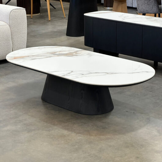 Venice Stone Top Oval Coffee Table