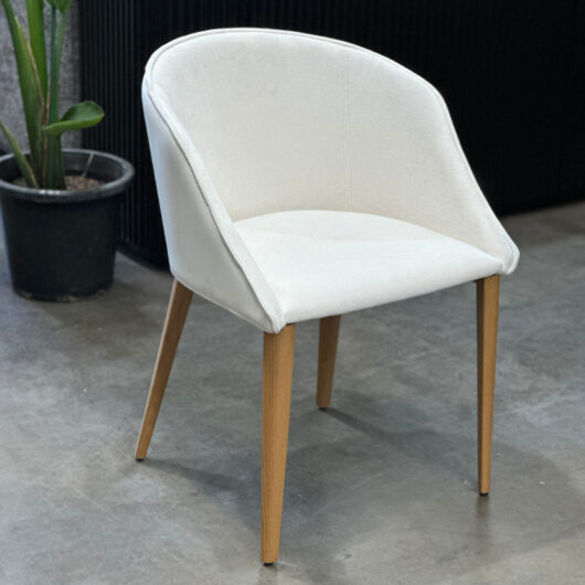 Amazon White Fabric Dining Chair