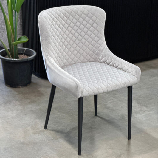 Linda Grey Fabric Dining Chair
